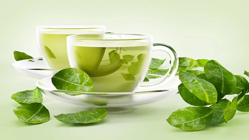 شرب الشاي الأخضر