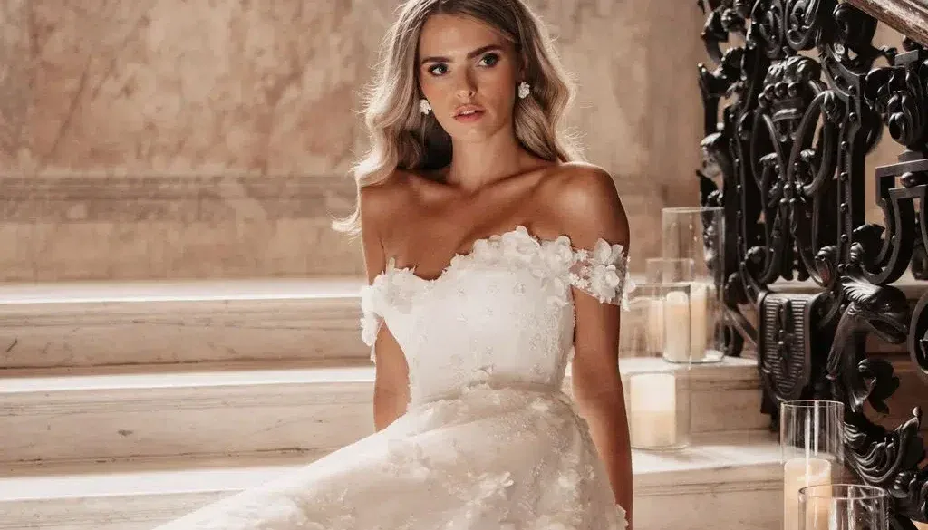 فساتين زفاف Fit-and-Flare: مزيج من الرقي والجاذبية