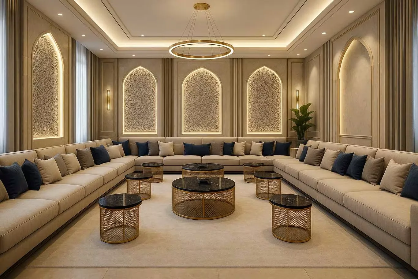 أحدث صيحات تصميم المجالس العربية الفاخرة 2026