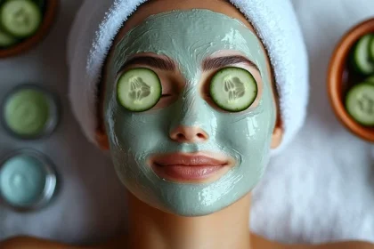 ماسك الخيار لتبييض البشرة